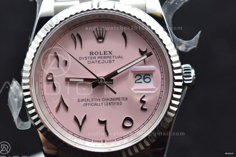 Bracelet SA3235 Dial 36 SS Edition Best DIWF Pink Jubilee DateJust on Steel 904L Arabic 1:1 0325